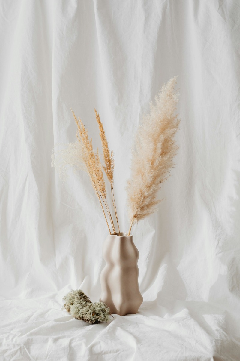 Vase sandfarben