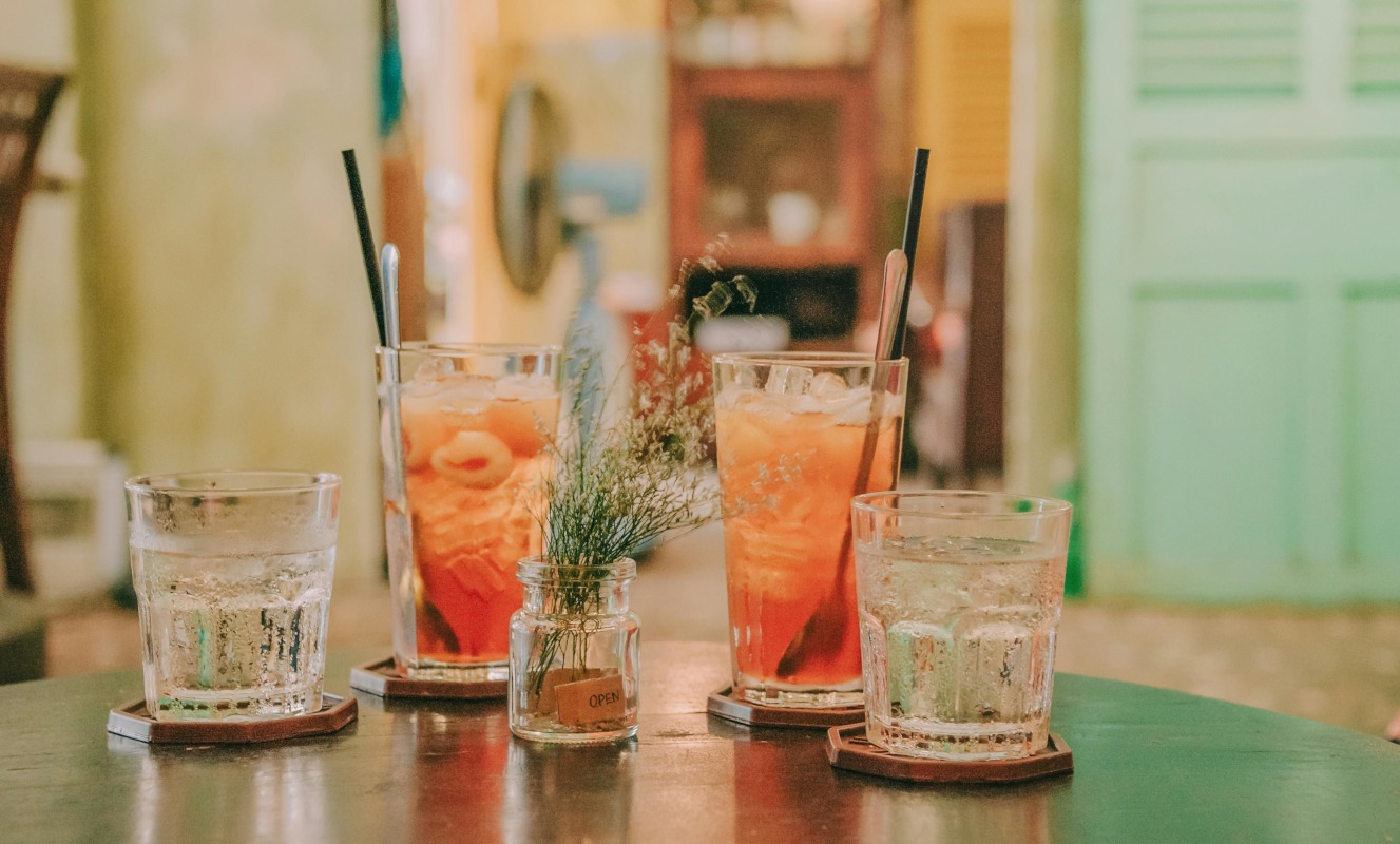 Sommerliche Drinks im Terra Sol Café